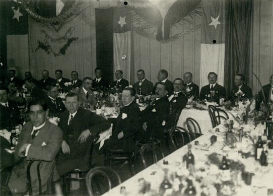Gira presidencial Arturo Alessandri. Oficina salitrera Alianza, Tarapacá, 1920